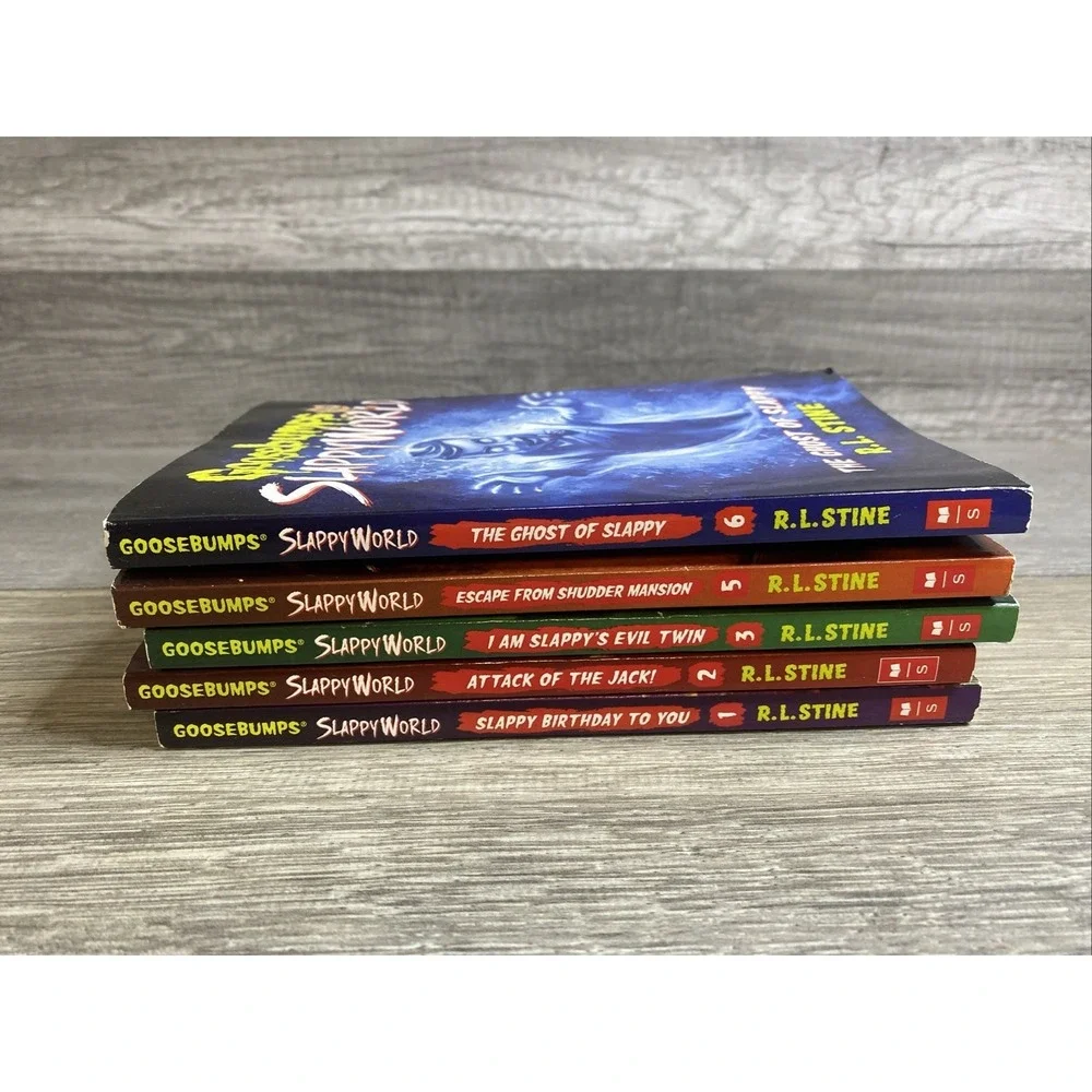 Lot of 5 Goosebumps Books 1 Slapped Birthday To You 2, 3, 5 &6‎